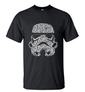 Summer Fashion Star Wars Yoda/Darth Vader Streetwear T-Shirt Men's Casual T Shirts Masks Words Hip Hop Tops Tee