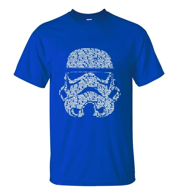 Summer Fashion Star Wars Yoda/Darth Vader Streetwear T-Shirt Men's Casual T Shirts Masks Words Hip Hop Tops Tee