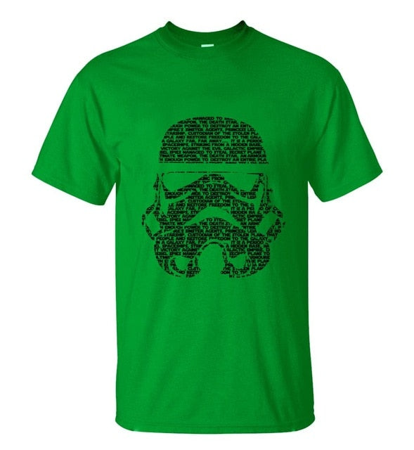 Summer Fashion Star Wars Yoda/Darth Vader Streetwear T-Shirt Men's Casual T Shirts Masks Words Hip Hop Tops Tee