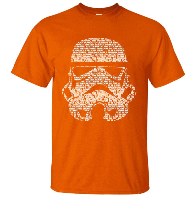 Summer Fashion Star Wars Yoda/Darth Vader Streetwear T-Shirt Men's Casual T Shirts Masks Words Hip Hop Tops Tee