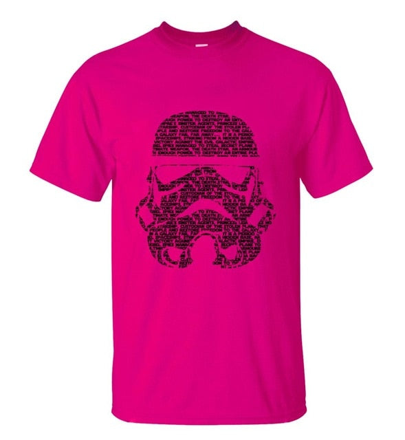 Summer Fashion Star Wars Yoda/Darth Vader Streetwear T-Shirt Men's Casual T Shirts Masks Words Hip Hop Tops Tee