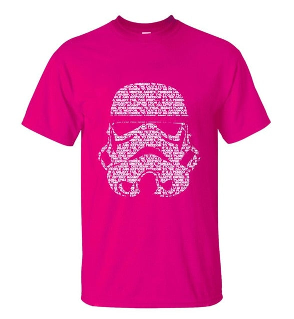 Summer Fashion Star Wars Yoda/Darth Vader Streetwear T-Shirt Men's Casual T Shirts Masks Words Hip Hop Tops Tee