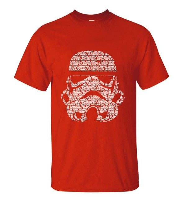 Summer Fashion Star Wars Yoda/Darth Vader Streetwear T-Shirt Men's Casual T Shirts Masks Words Hip Hop Tops Tee