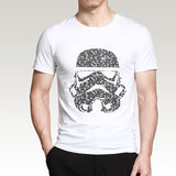 Summer Fashion Star Wars Yoda/Darth Vader Streetwear T-Shirt Men's Casual T Shirts Masks Words Hip Hop Tops Tee