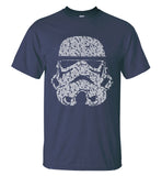 Summer Fashion Star Wars Yoda/Darth Vader Streetwear T-Shirt Men's Casual T Shirts Masks Words Hip Hop Tops Tee