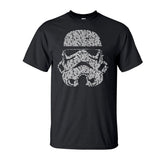 Summer Fashion Star Wars Yoda/Darth Vader Streetwear T-Shirt Men's Casual T Shirts Masks Words Hip Hop Tops Tee